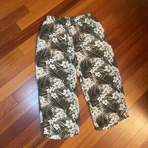 Boca Bay Tropical Capri Pants Size Medium